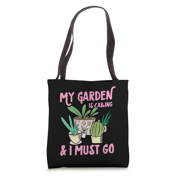 My Container Garden Is Calling And I Must Go Funny Plant Tote Bag o_o - Picture 1 of 4